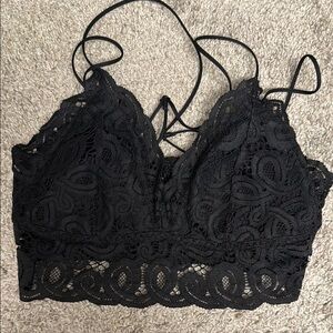 PINK Victoria's Secret Black Lace Bralette